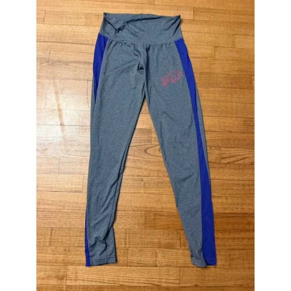 NFL team Buffalo Bills Mafia women’s M medium leggings gray blue red